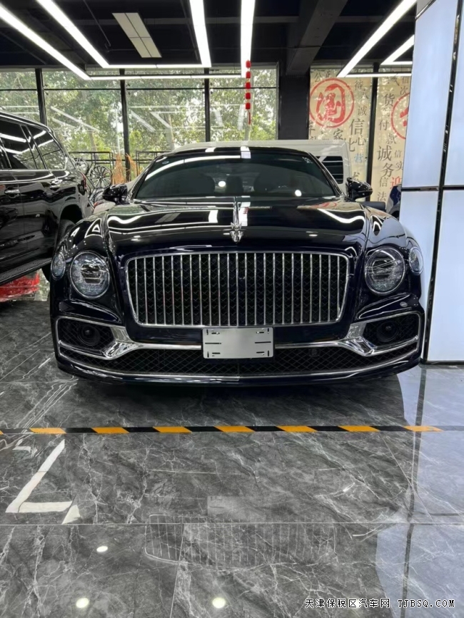 天津港平行進口 21款賓利飛馳 寶石藍  現(xiàn)車手續(xù)齊