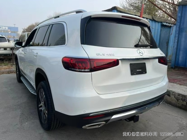 天津平行進口21款墨版奔馳GLS450 顏色配置手續(xù)齊全 港口特價急售