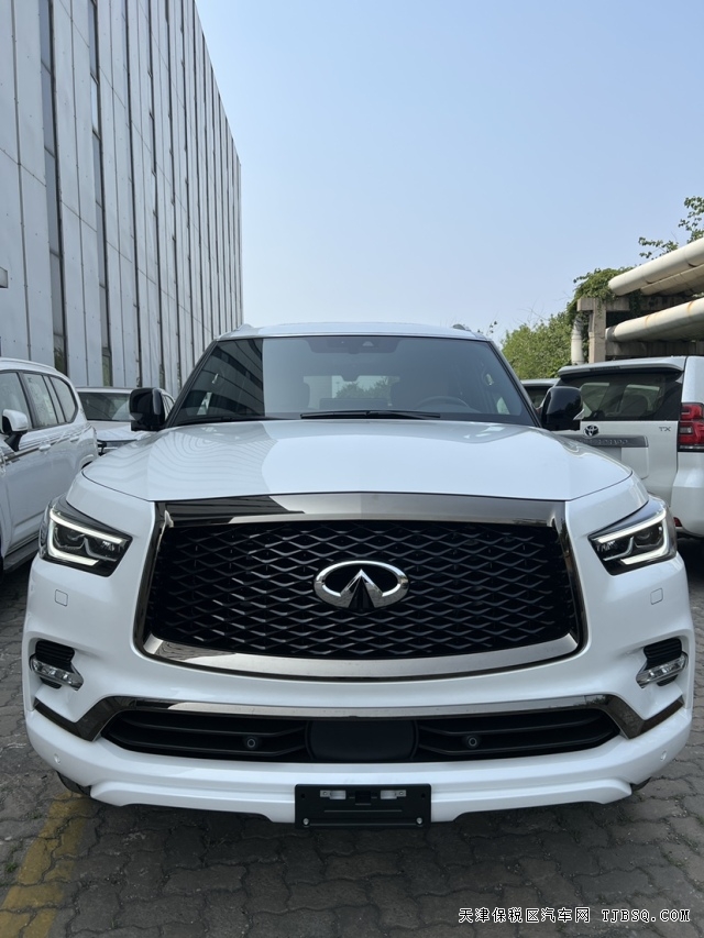 天津港22款英菲尼迪QX80頂配 加版大V8全尺寸UV僅售119