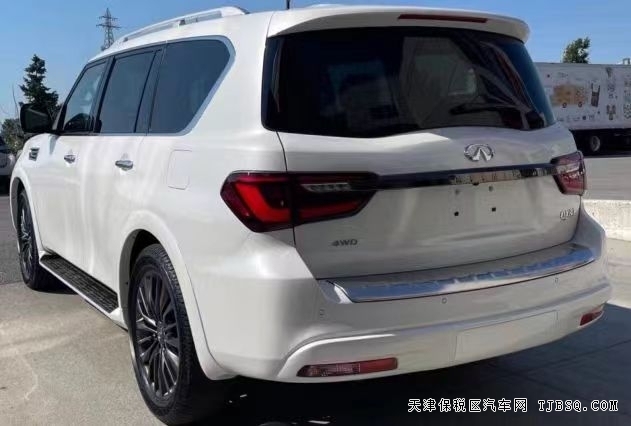天津港22款英菲尼迪QX80頂配 加版大V8全尺寸UV僅售119
