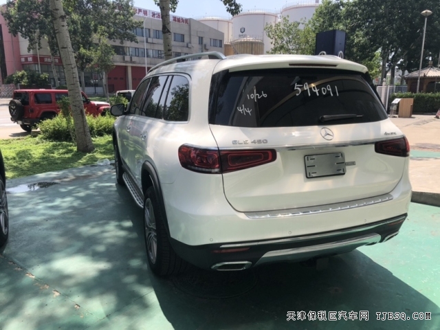 平行進(jìn)口最具性價(jià)比22款美規(guī)GLS450白色天津港國六在售
