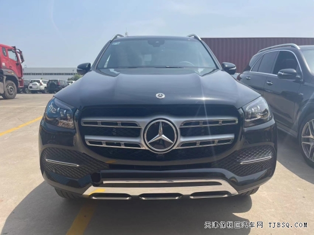 平行進口23款墨版奔馳GLS450性價比高天津港國六現(xiàn)車114萬提車落戶