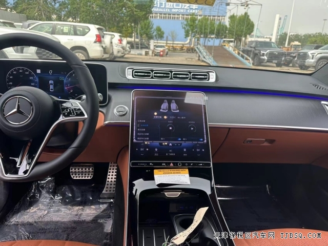 平行進(jìn)口23款奔馳S500天津港國(guó)六高配AMG現(xiàn)車手續(xù)全