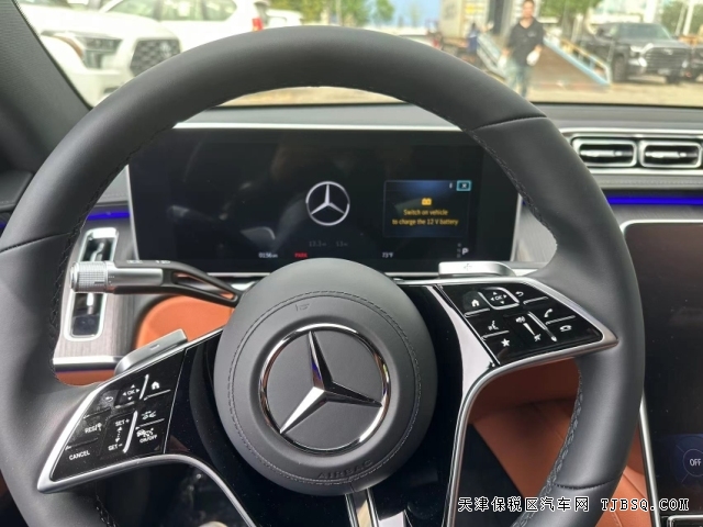 平行進(jìn)口23款奔馳S500天津港國(guó)六高配AMG現(xiàn)車手續(xù)全