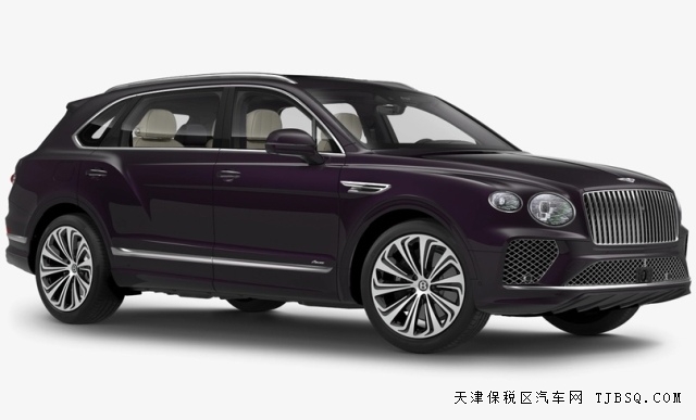 2024款賓利添越加長4.0T雅度版深李紫典雅色港口現(xiàn)車
