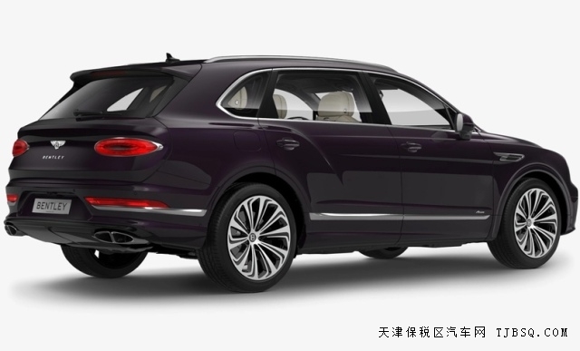 2024款賓利添越加長4.0T雅度版深李紫典雅色港口現(xiàn)車