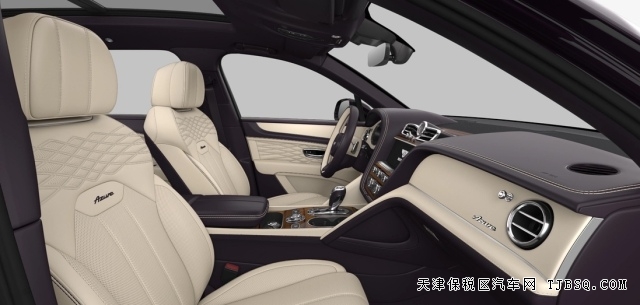 2024款賓利添越加長4.0T雅度版深李紫典雅色港口現(xiàn)車